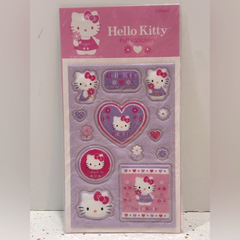 Hello Kitty Sanrio Puffy Stickers Collection - Picture 2 of 3